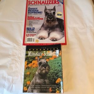 Lot Schnauzer Book Magazine Dogs